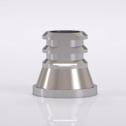 Titanium coping for Multi-unit abutment, short, incl. prosthetic screw, short, for Multi-unit abutment, blue anodized 