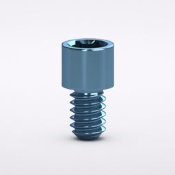 Prosthetic screw, short, for Multi-unit abutment, hex, blue anodized, M1.4 