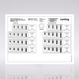 X-Ray planning foil 1.4:1, CONELOG® SCREW-LINE implants  