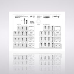 X-ray planning foil 1.4:1, for CAMLOG® PROGRESSIVE-LINE implants 