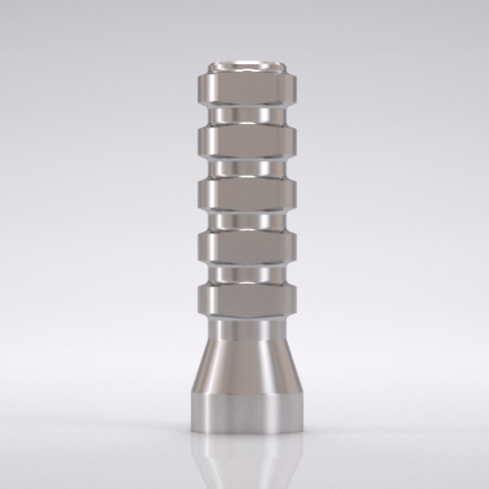 Titanium cap for crown for bar abutment 