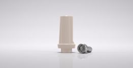 CERALOG® PEKK abutment, straight, Ø 4.8, H 8.4, incl. titanium abutment screw 
