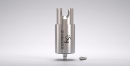 iSy® CAM Titanium blank, type AG, Ø 12, for implant Ø 3.8/4.4/5.0, L 27, incl. separately packaged abutment screw (2 units) 